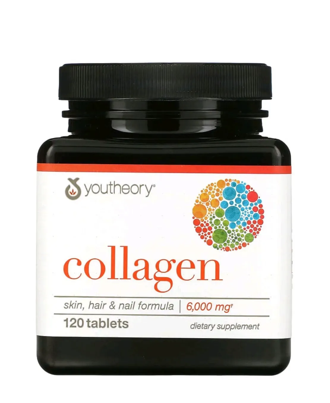 Youtheory Colágeno + Biotina  120 Tabletas