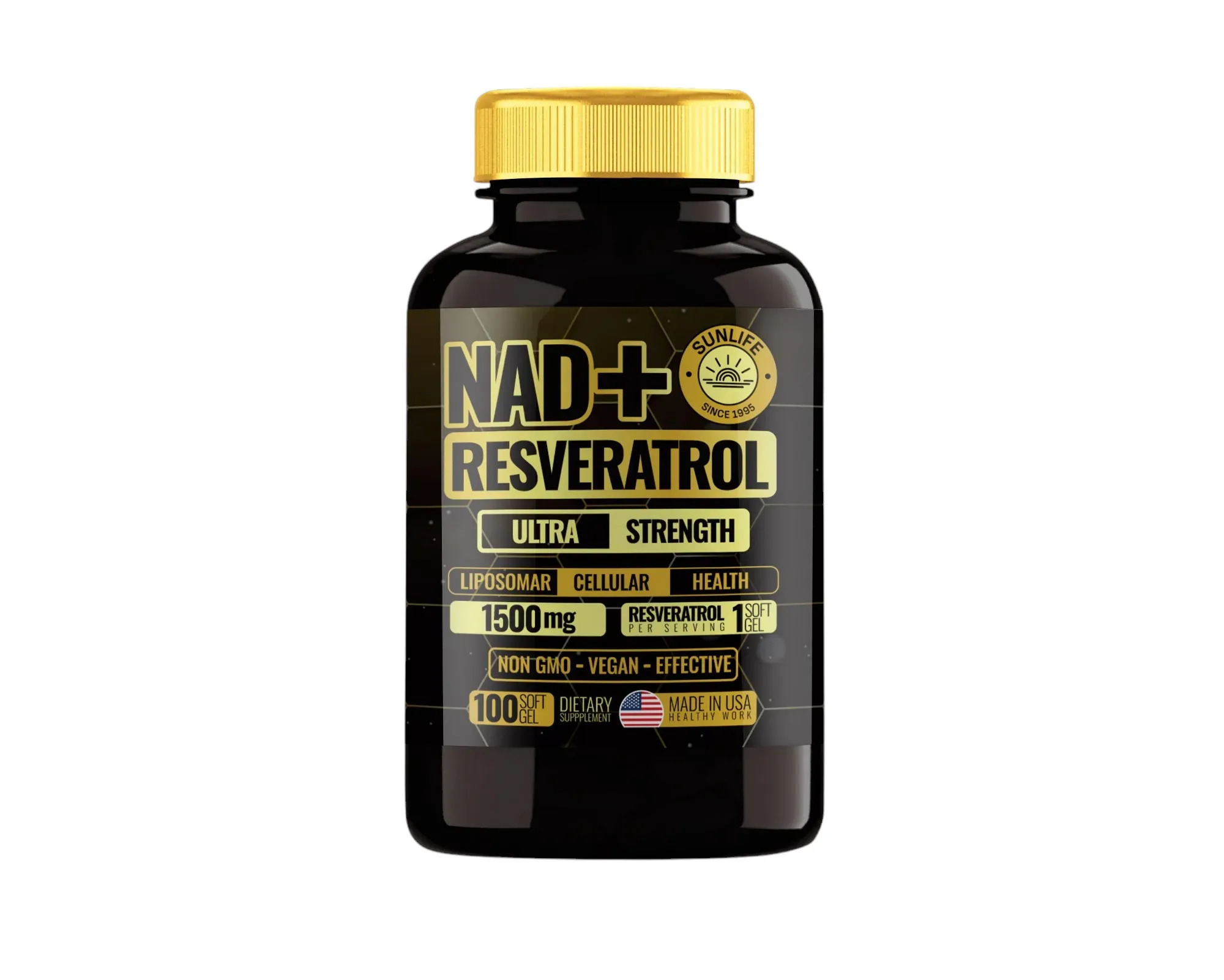 Resveratrol +NAD -sun life 100 sofgels 