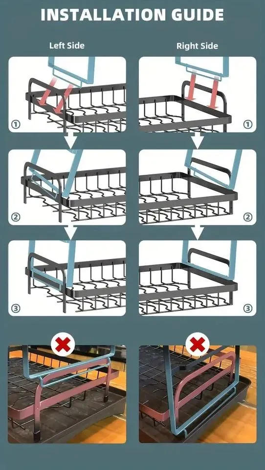 Escurridor De Platos 2 Niveles Acero Inoxidable