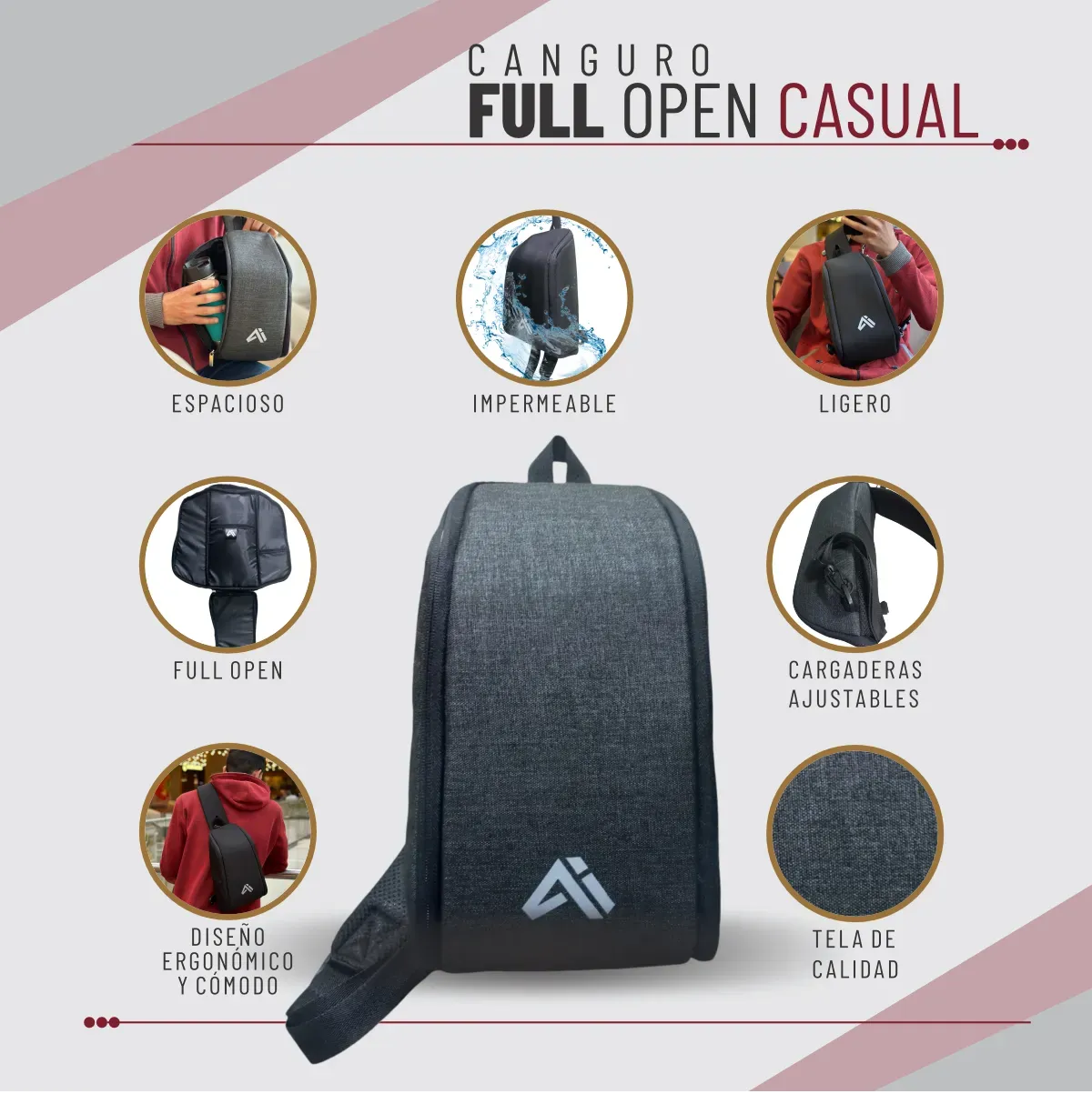 Bolso Full-Open Casual 