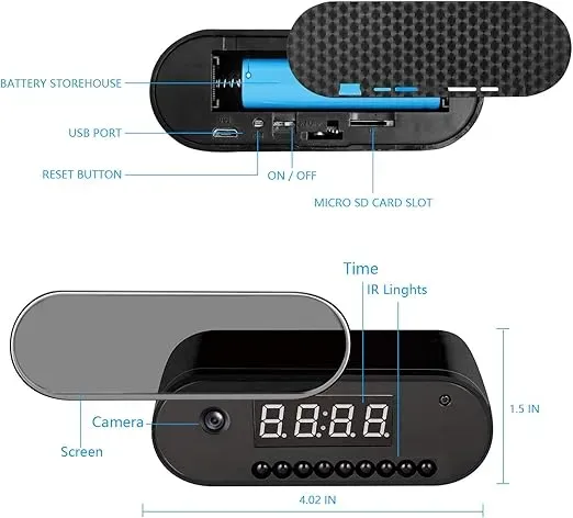 Camara Espia Reloj/Vision Nocturna