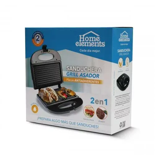 	 Sanduchera Grill Asador Home Element