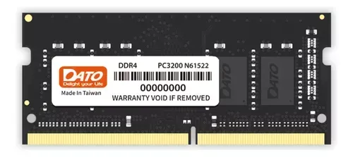 Memoria Ram Ddr4 16 Gb 3200 Mhz Dato Para  Portatil