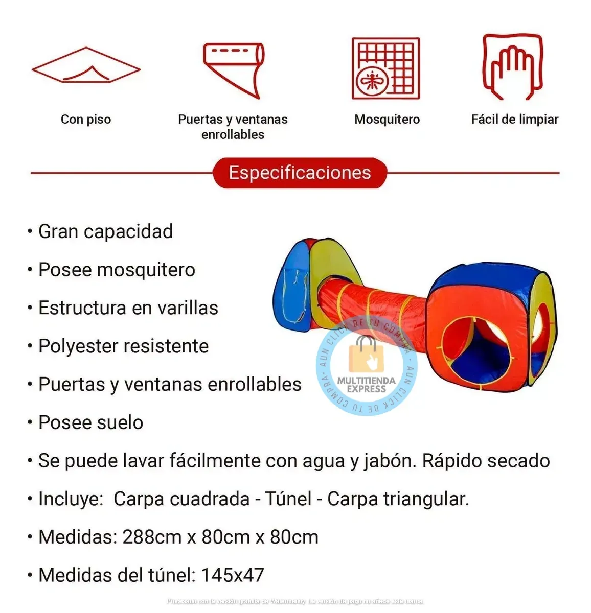 Carpa Cubo para Niños