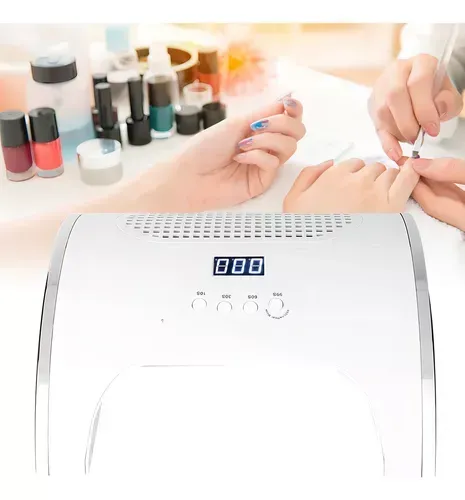 Lámpara De Uñas Uv + Extractor De Polvo 88W