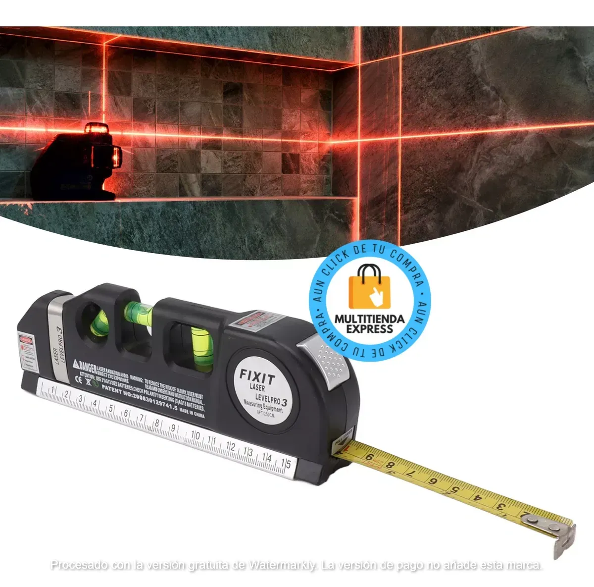 Nivelador Y Metro Laser HE-067