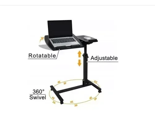 Mesa Para Portatil Con Ruedas Ajustable