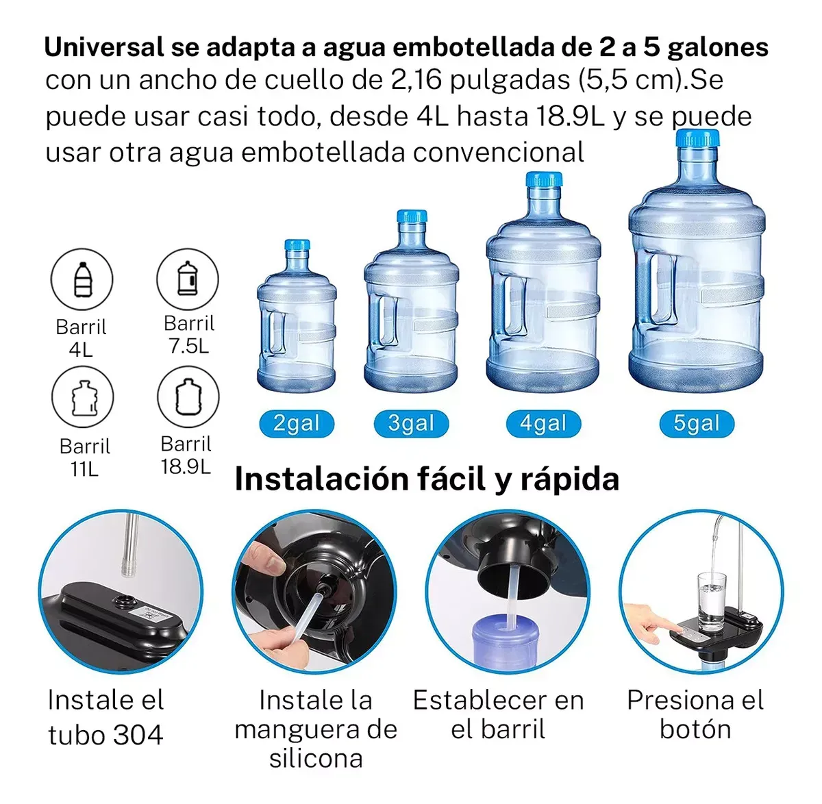 Dispensador de Agua Con Base