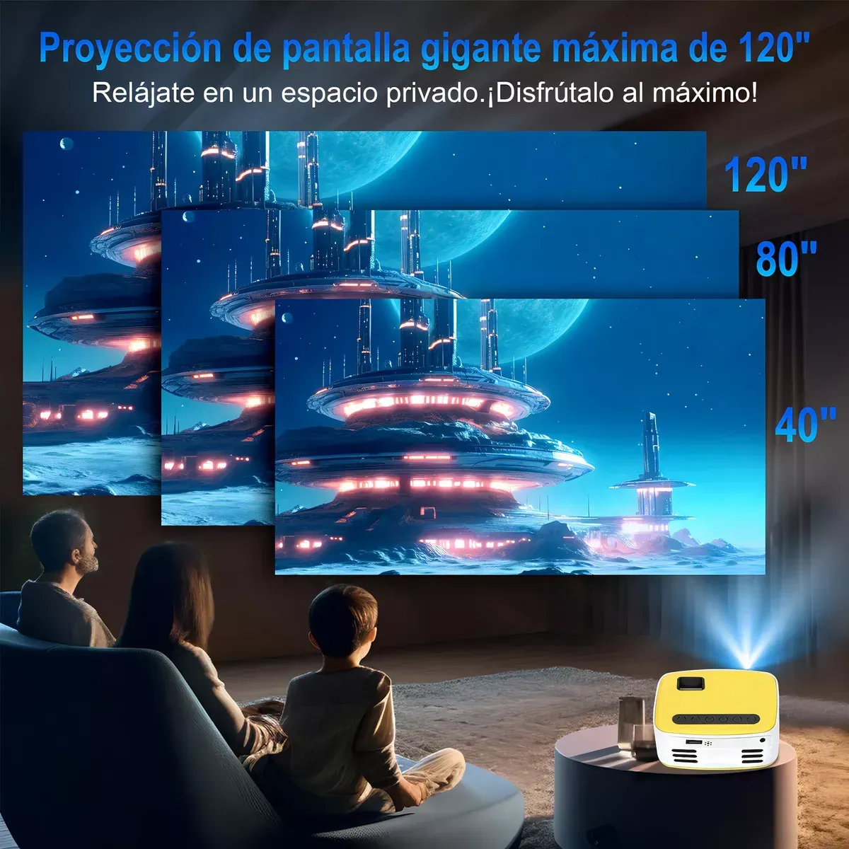 Mini Proyector Wifi Full HD T20S