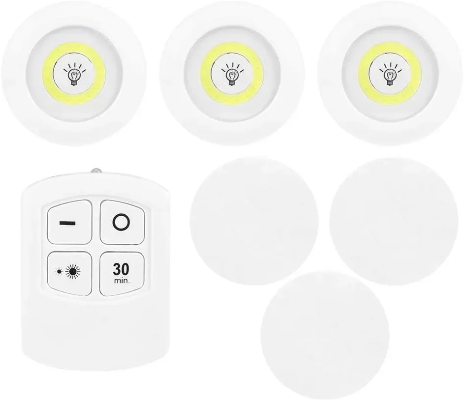 Luz Led x 3 Inalámbrica mas Control