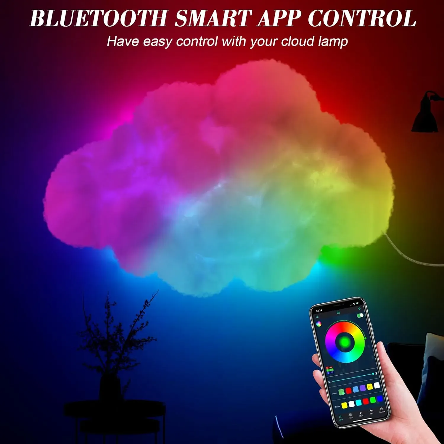 Nube Led Control Remoto y Bluetooth