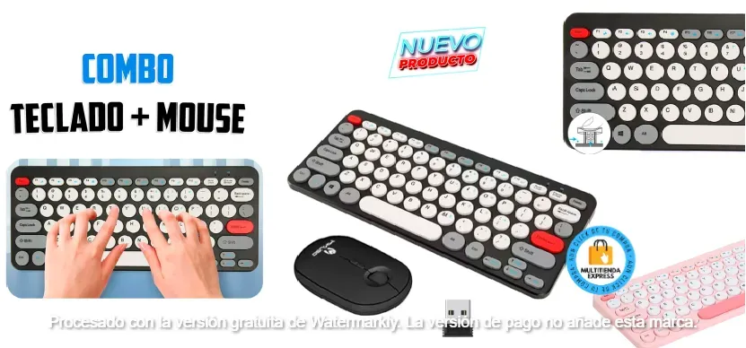 Teclado/Mouse Inalambrico Ergonomico