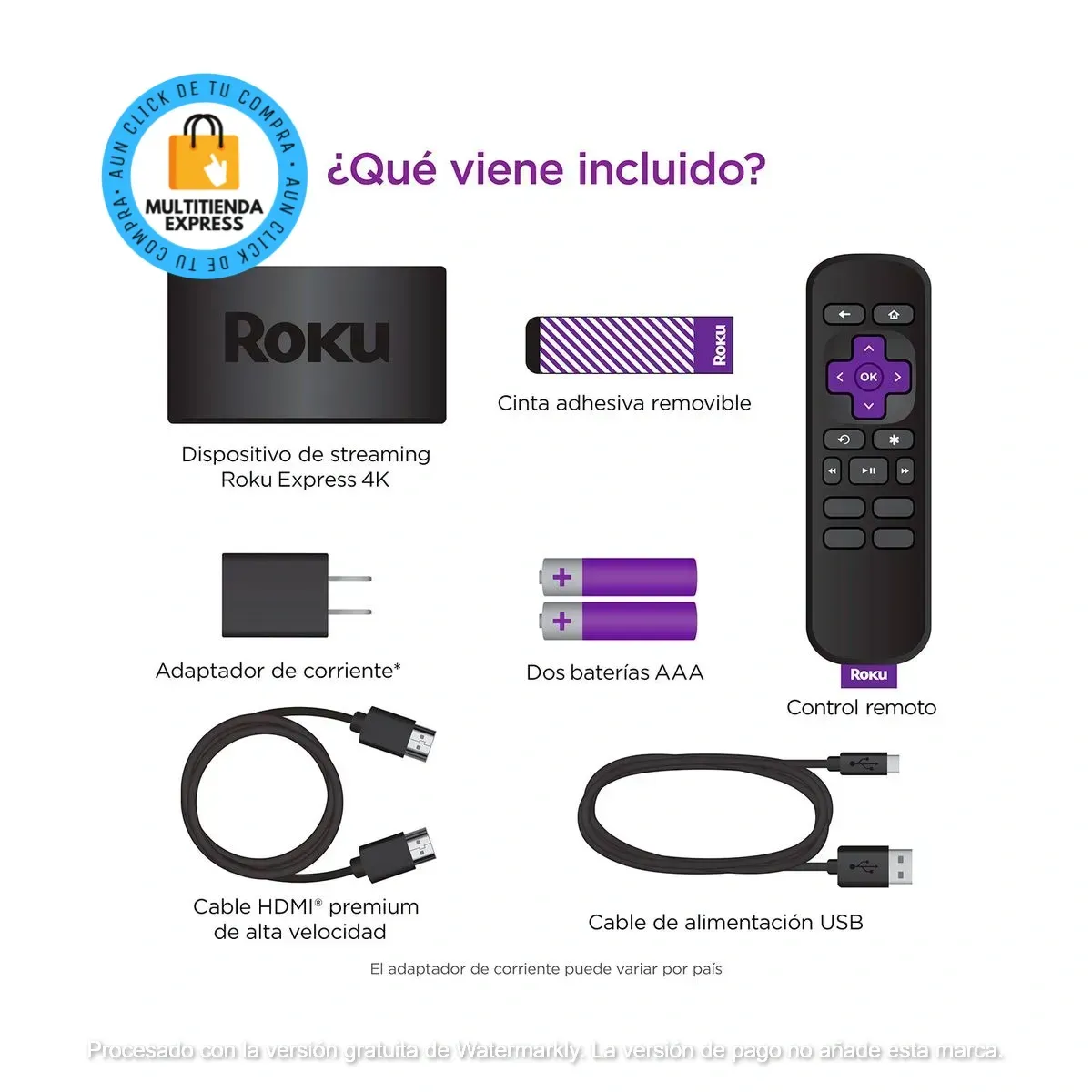 Roku TV Streaming Stick 4K +OBSEQUIO