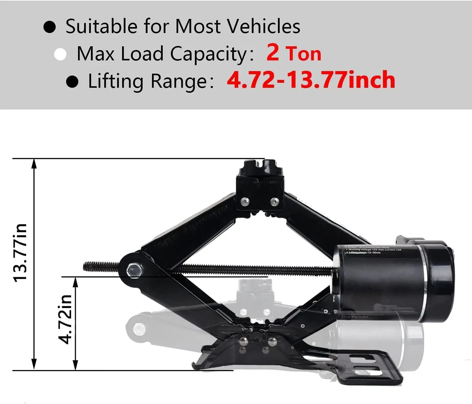 Gato para Carro Hidraulico Electrico 12v