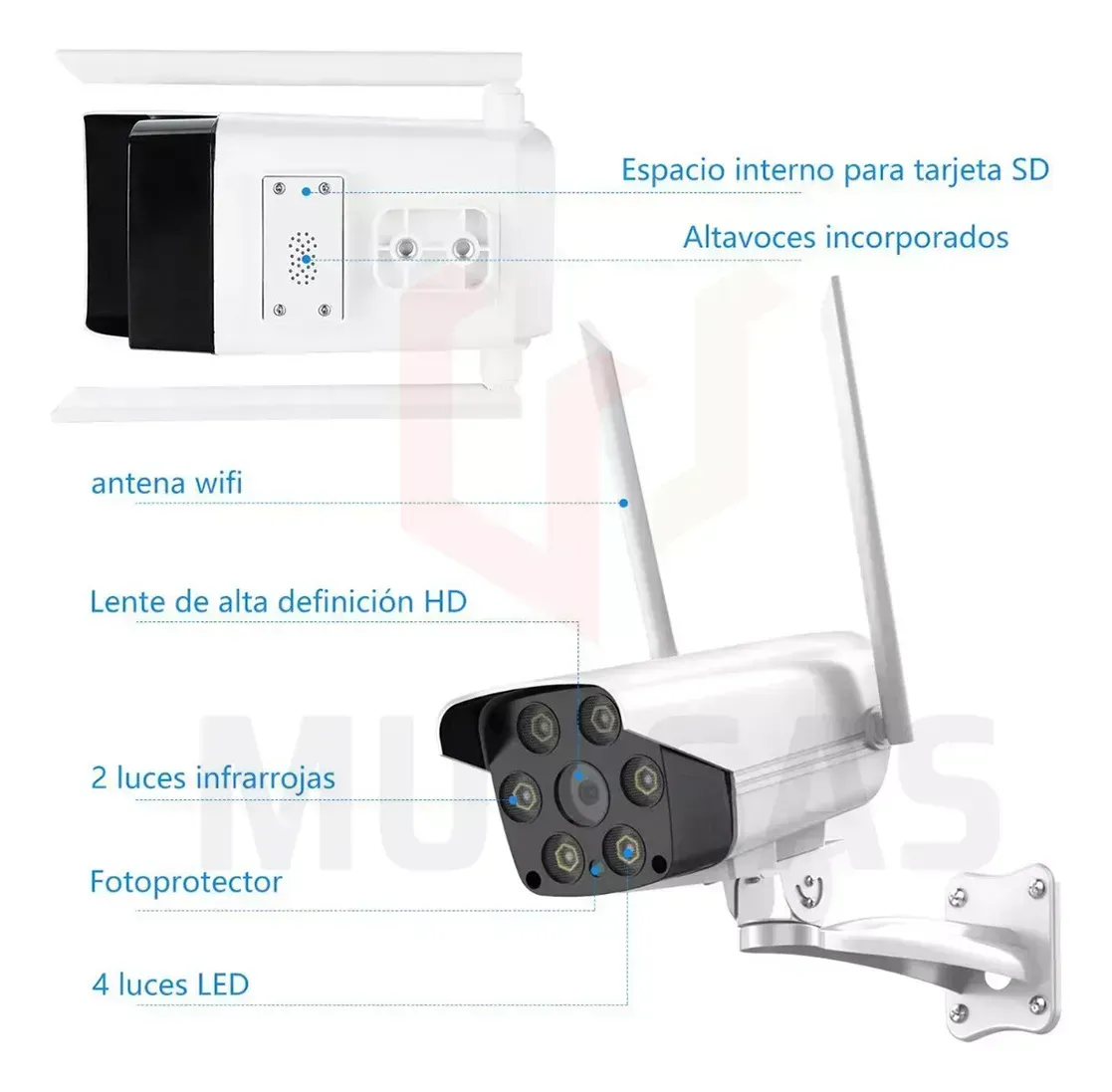 Camara IP Exterior/ APP V380 Pro Fija