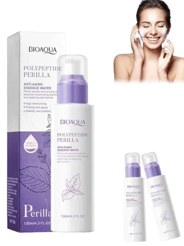 Locion Facial Hidratante Antiedad Con Extracto De Perilla Polipeptida Bioaqua 130 Ml 