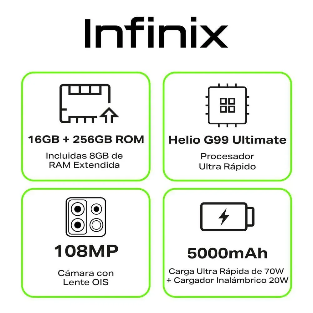 Celular Infinix Note 40 Pro 16Ram+ 256gb