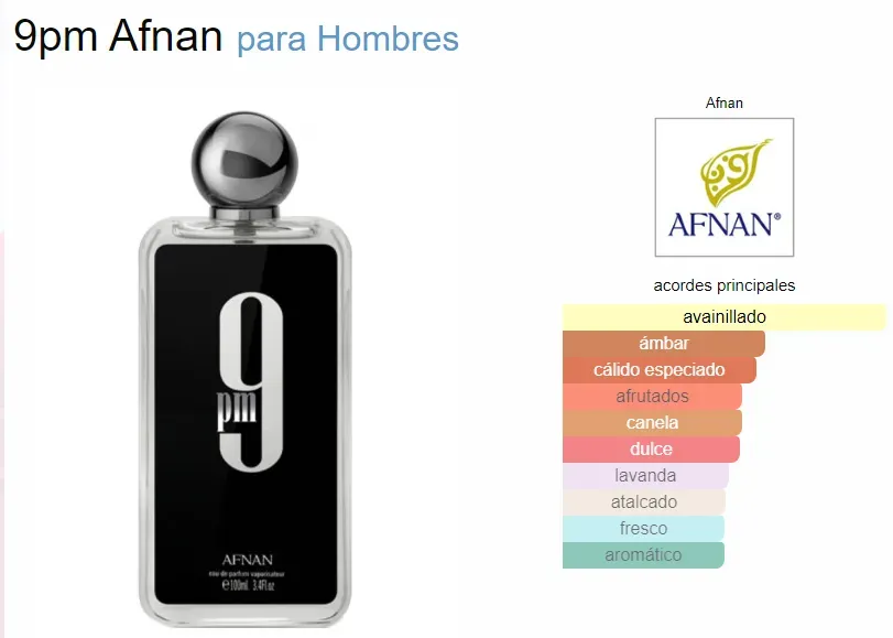 Perfume Afnan 9PM Hombre 100ml EDP