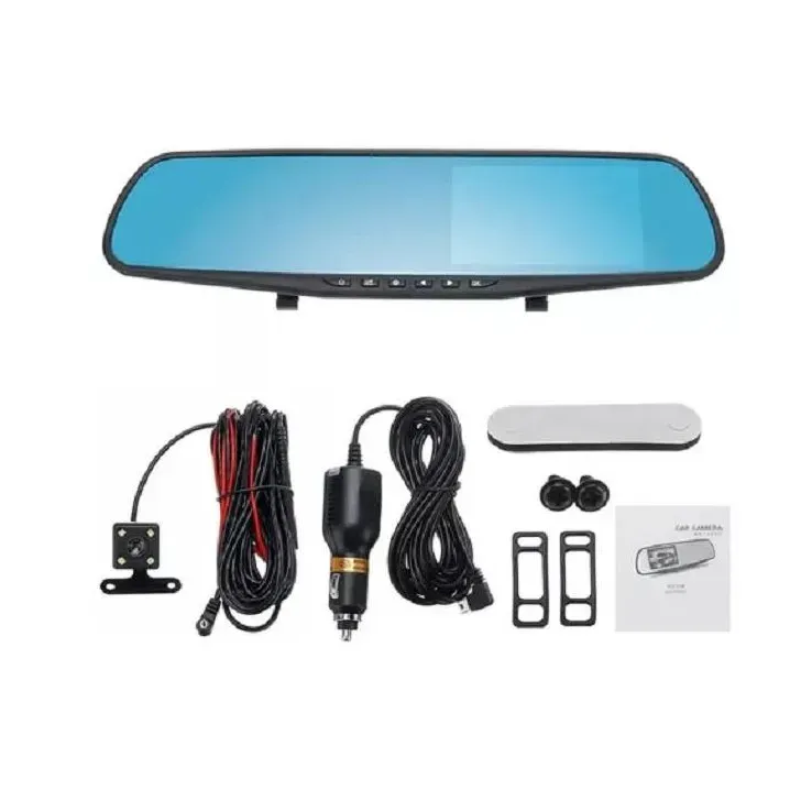 Espejo Retrovisor Doble Cámara Pantalla 4.3'' Full Hd Carro