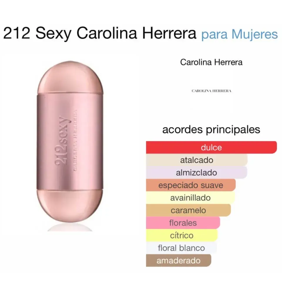 Perfume 212 Sexy Carolina Herrera Para Mujeres