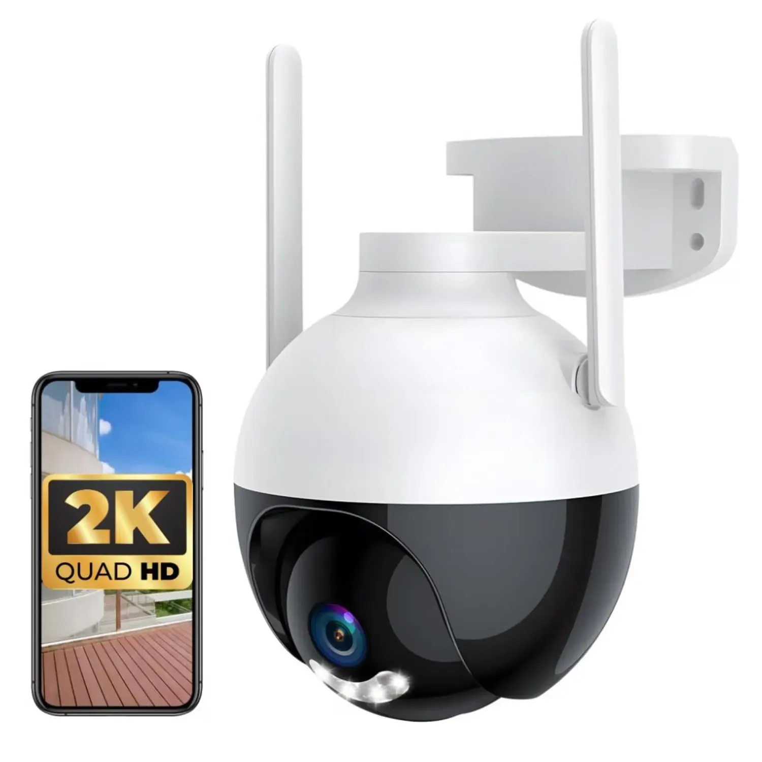 Cámara De Seguridad Exterior Domo Full Hd 2k Ptz 360inch C11