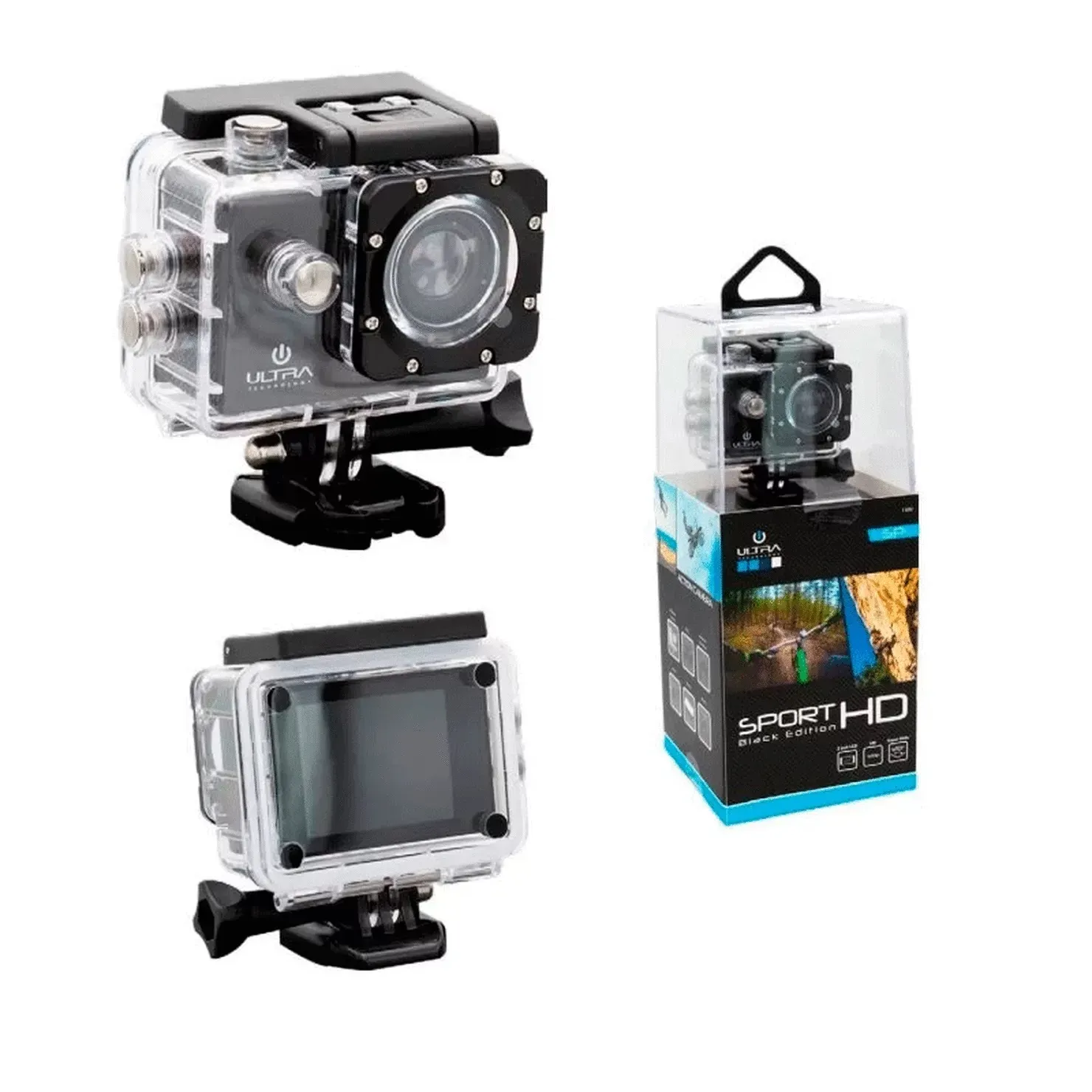 Camara Deportiva Sumergible Tipo Go Pro Hd Con Accesorios