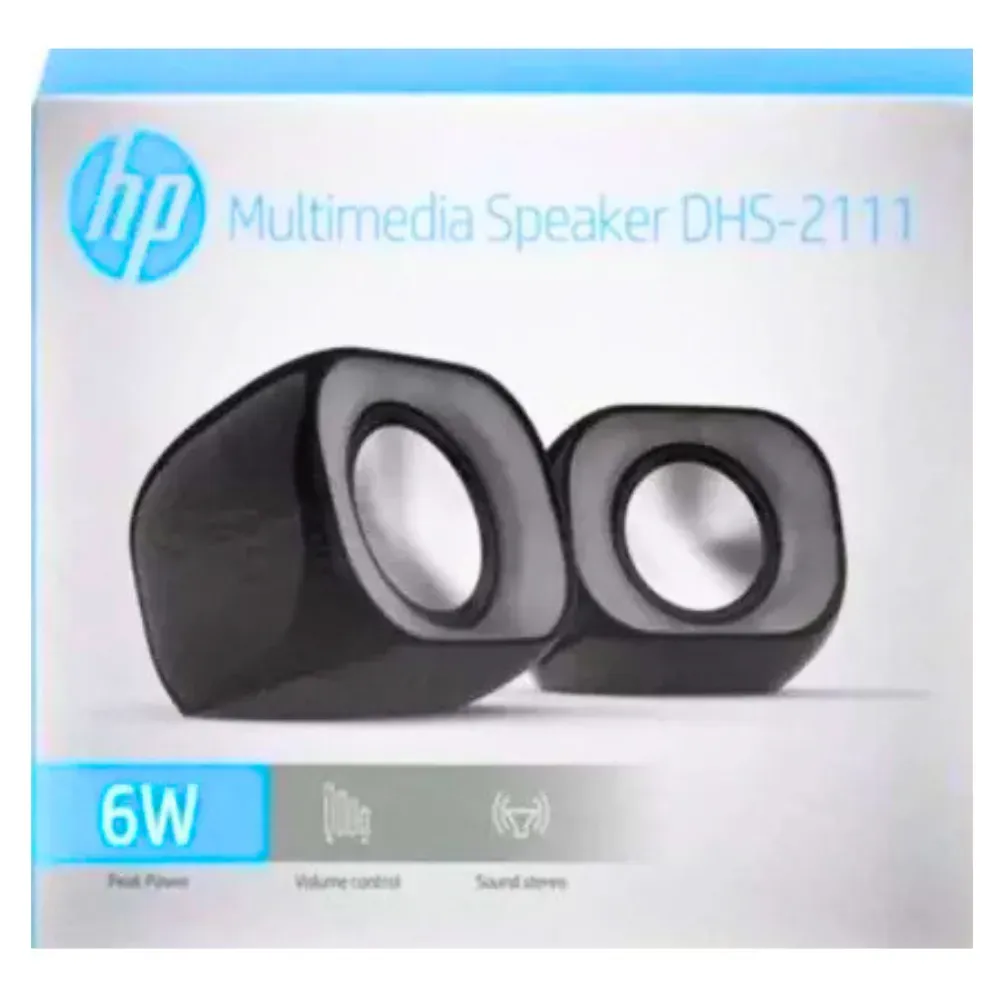 Parlantes Pc Multimedia Hp 6 Watts  Dhs-2111 Negro