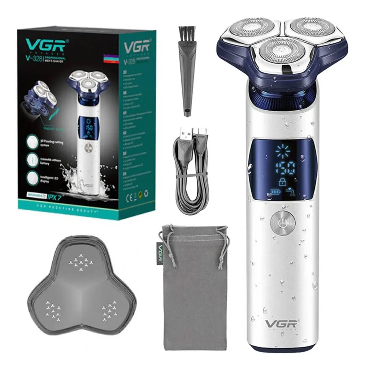 Afeitadora Eléctrica Hombre Shaver VGR V-328 Impermeable