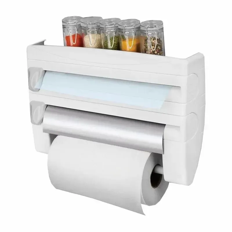 Soporte Dispensador Para Toallas De Papel 4 en 1