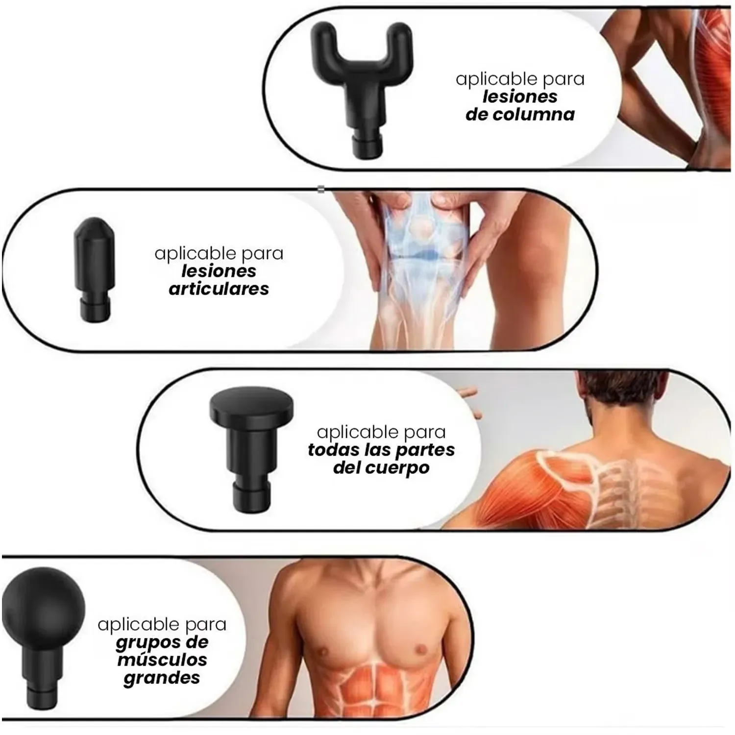 Masajeador Corporal Massage Facial Gun Calor Y Frio