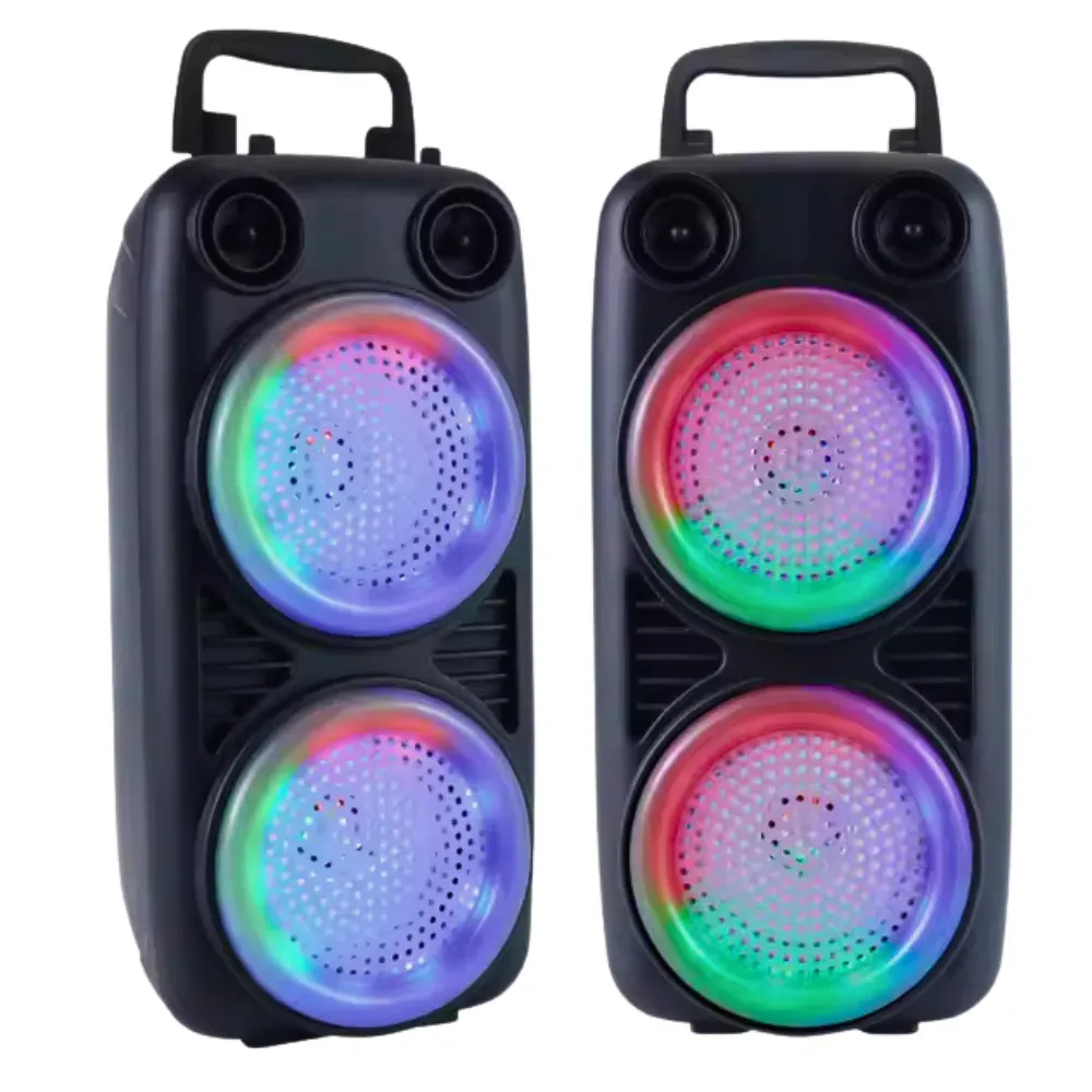 Parlante Doble Bocina Led RGB  3 Pulgadas KTS-3201 