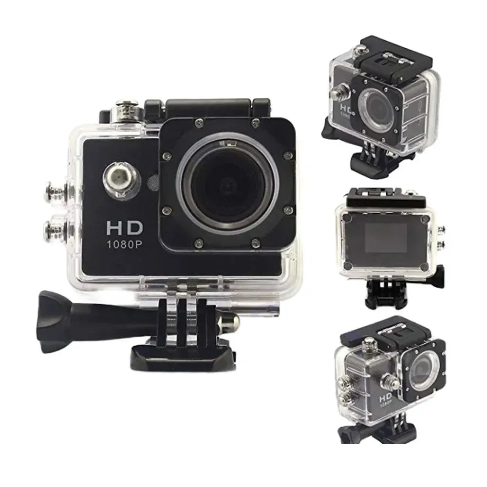 Camara Deportiva Sumergible Tipo Go Pro Hd Con Accesorios