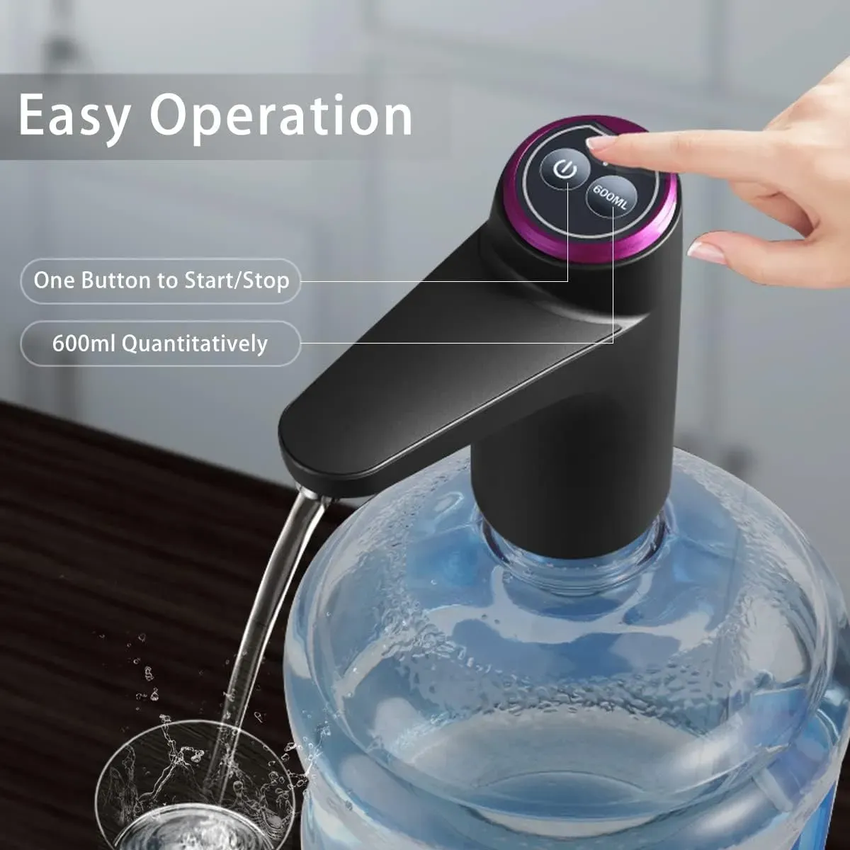 Dispensador Automático De Agua Recargable Smart Botellón