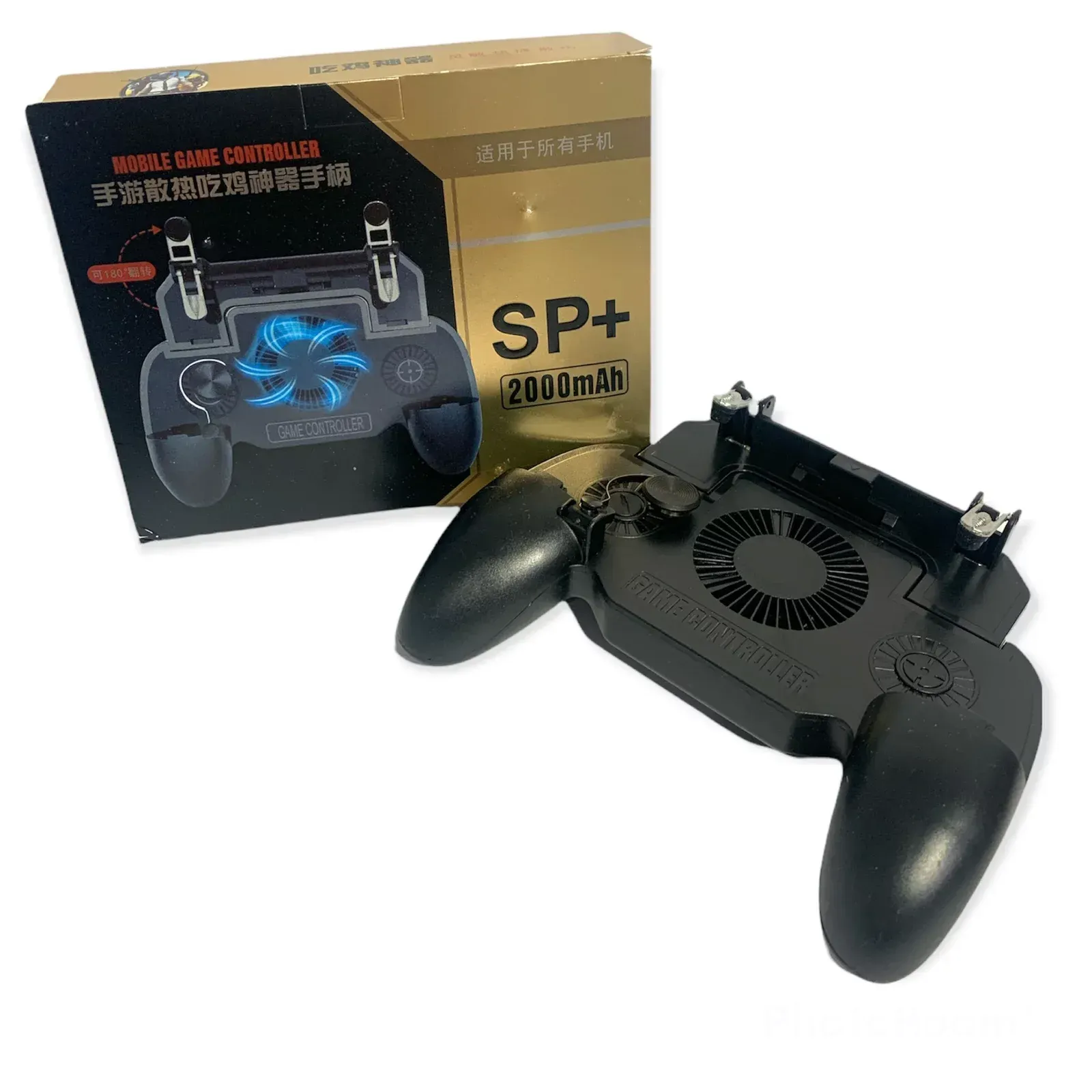 Control Gatillo Gamer Joystick Sp+2000 Power Bank Ventilador