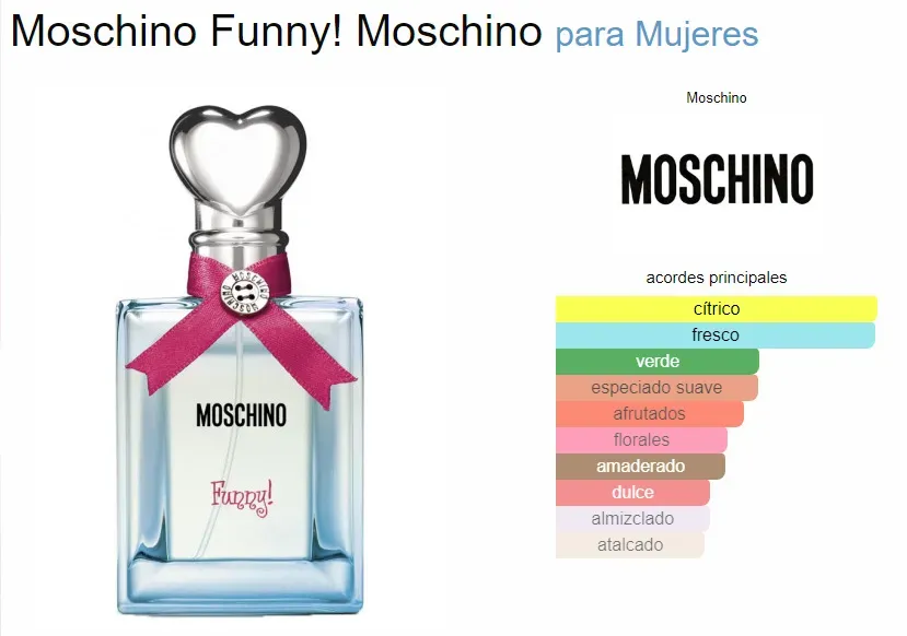 Perfume Moschino Funny Moschino Para Mujeres