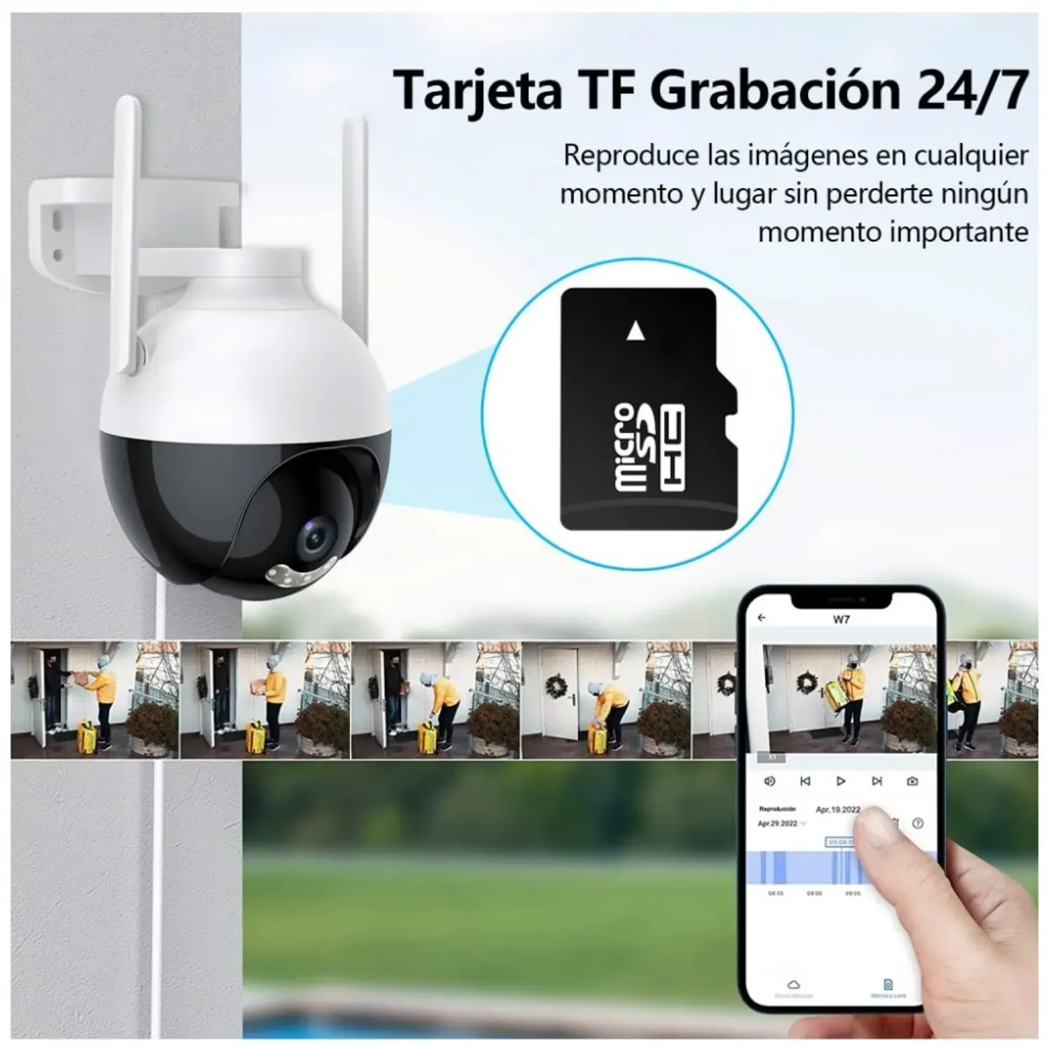 Cámara De Seguridad Exterior Domo Full Hd 2k Ptz 360inch C11