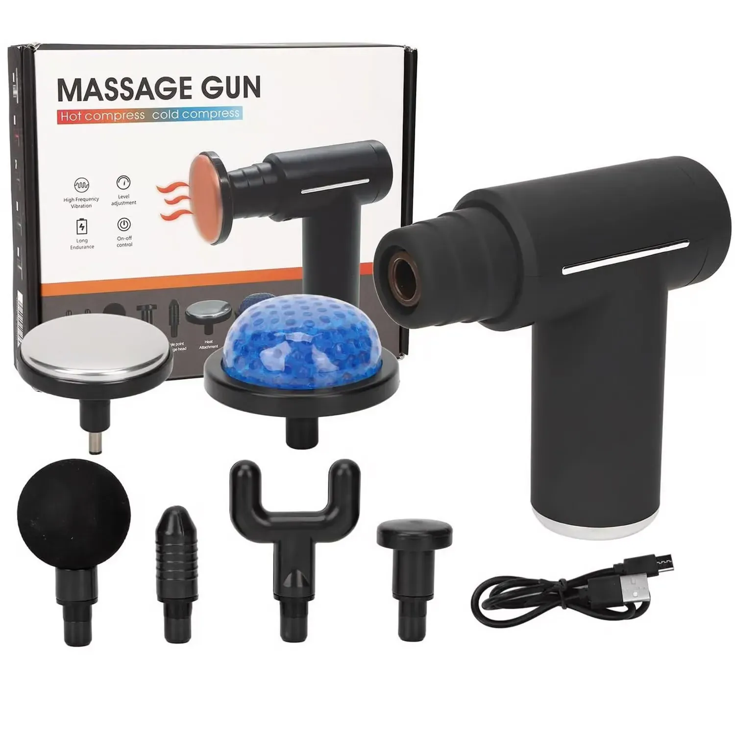 Masajeador Corporal Massage Facial Gun Calor Y Frio