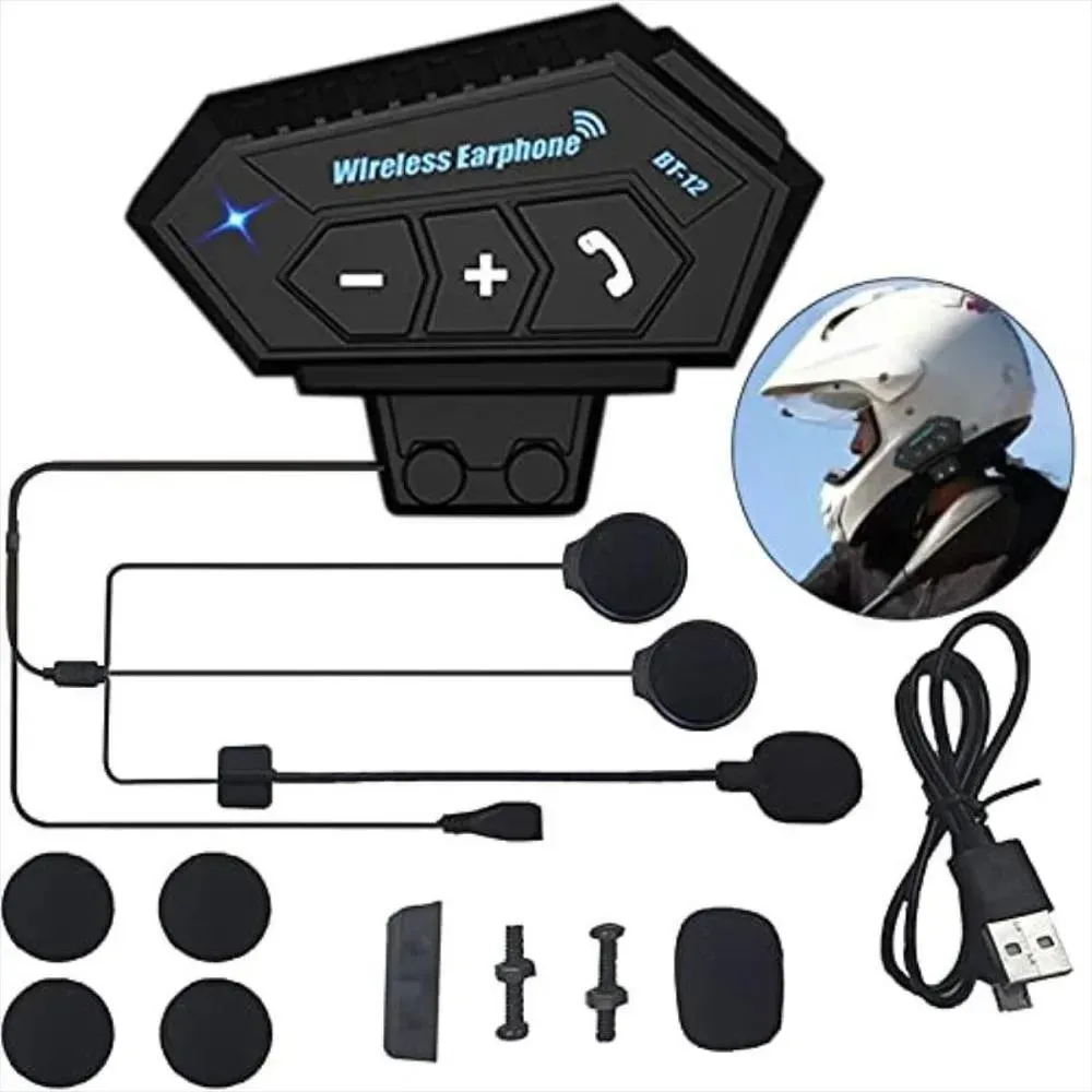 Intercomunicador Para Moto Bluetooth Bt12