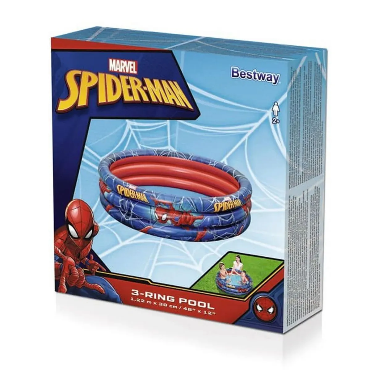 Piscina Inflable Redonda Infantil Spider Man