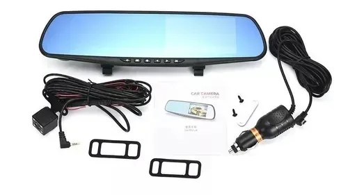 Espejo Retrovisor Doble Cámara Para Carro Full Hd 