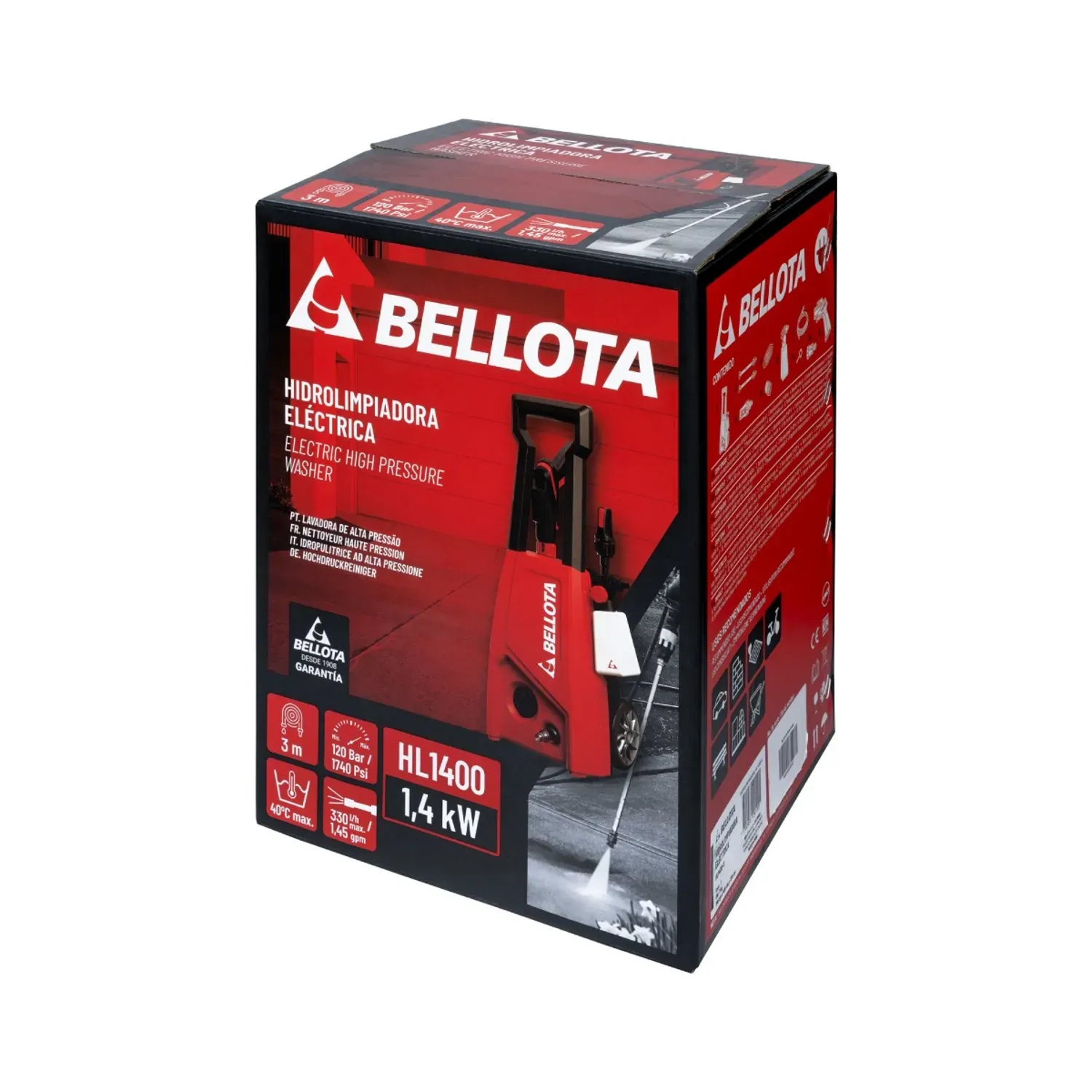 Hidrolavadora 1100 Watts Bellota 