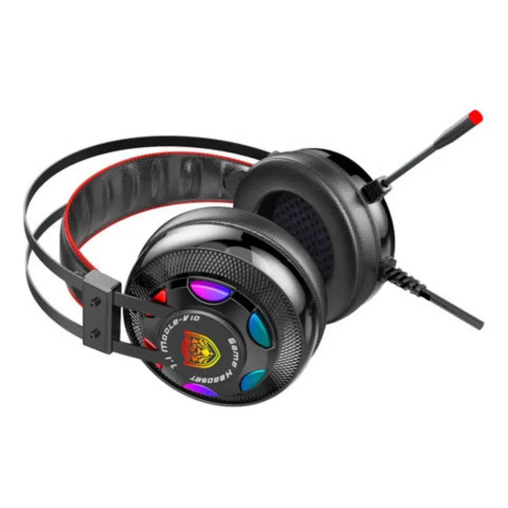 Diadema Gamer Rgb Microfono V10 