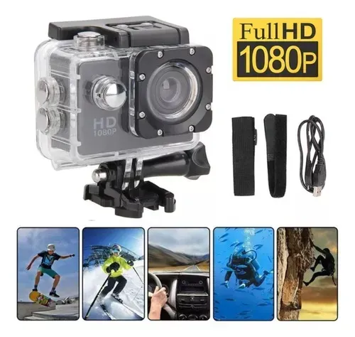 Camara Deportiva Go Pro Full Hd 1080p Impermeable