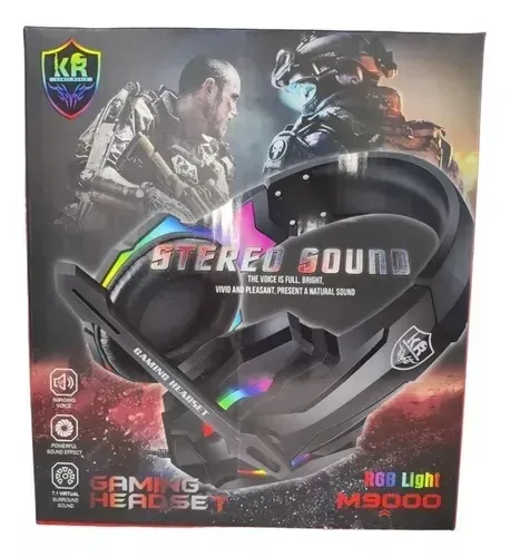 Diadema Audífonos Gamer Micrófono Headset Luz Rgb Jack 3.5mm