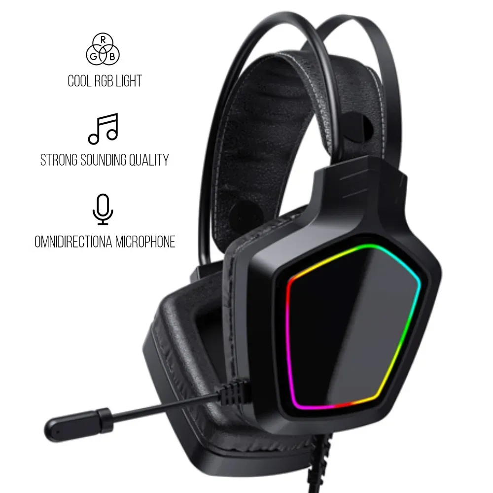 Diadema Gamer Rgb Microfono Aaa920