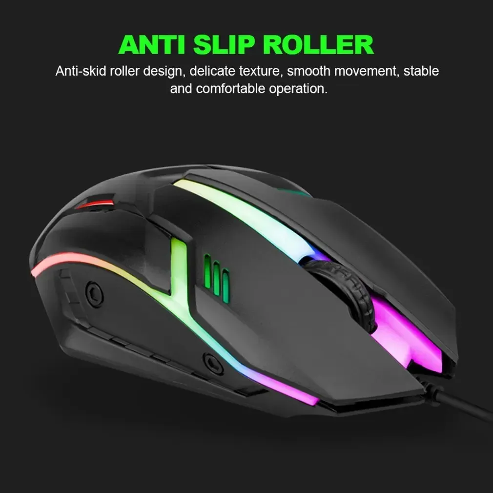 Mouse Alambrico Mikuso Mos379u Con Iluminacion