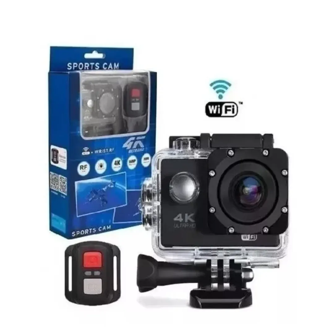 Camara 4k Deportiva Wifi Con Control 