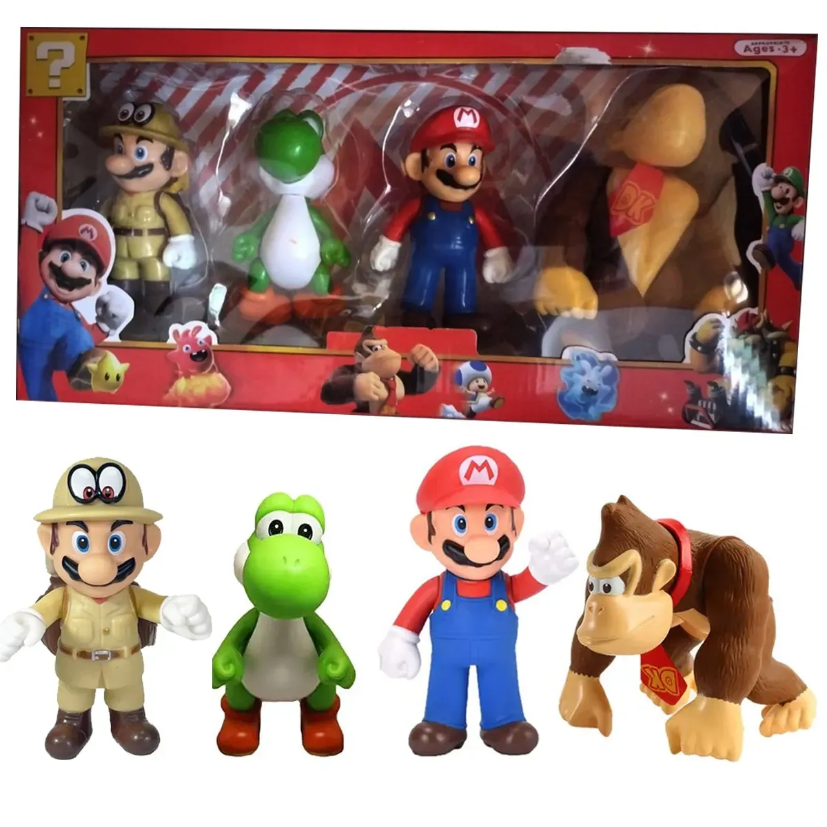 Mario Bros Figuras X4