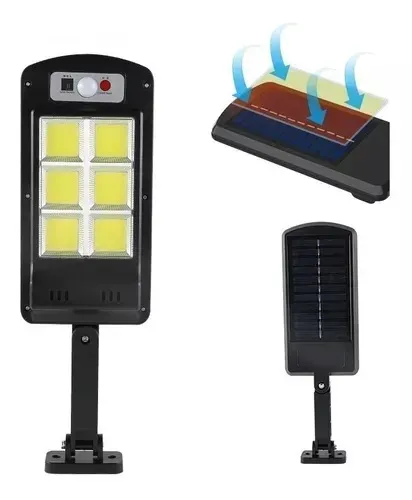 Lampara Solar Recargable Bombillo Led Sensor Exterior 