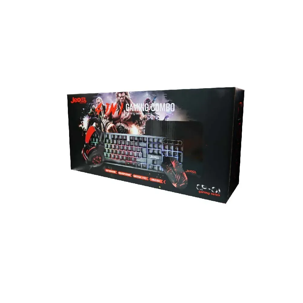 Combo Gamer Rgb x4 Teclado Mouse Diadema Mouse pad